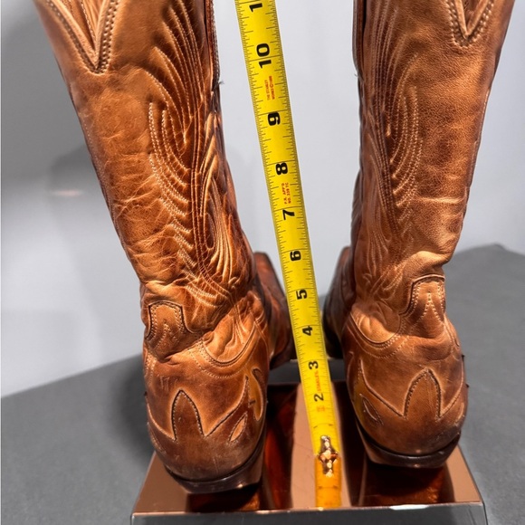 Tan Embroidered Ankle Booties 9.5B - Picture 3 of 11